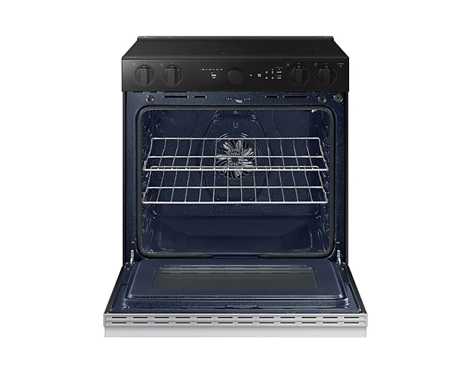Samsung 30'' 6.3 pi cu Cuisinière électrique - air sous vide - convection - inox - NSE6DG8500SR - boîte ouverte