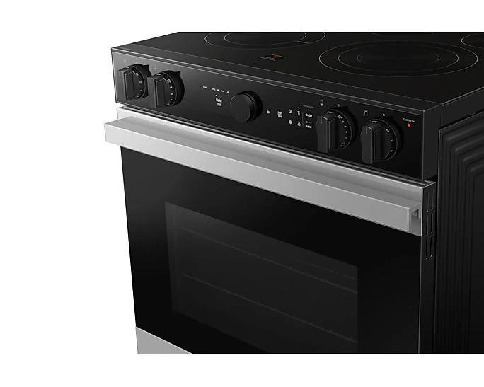 Samsung 30'' 6.3 pi cu Cuisinière électrique - air sous vide - convection - inox - NSE6DG8500SR - boîte ouverte