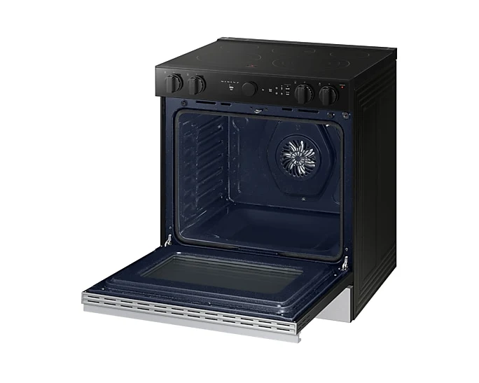 Samsung 30'' 6.3 pi cu Cuisinière électrique - air sous vide - convection - inox - NSE6DG8500SR - boîte ouverte