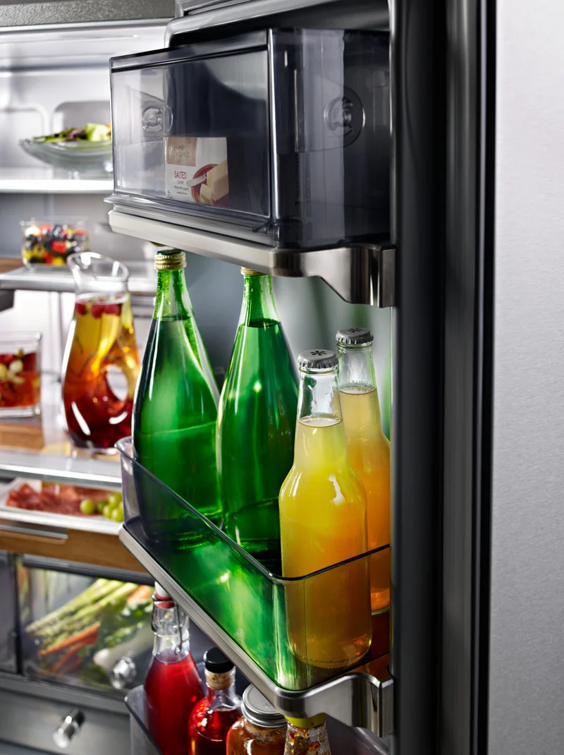KitchenAid 36'' 23.8 pi cu Réfrigérateur Profondeur de Comptoir - Distributeur d’eau et de glaçons - Inox - KRFC704FPS - Boîte Ouverte