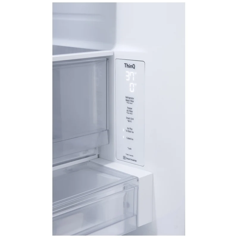 LG 36'' 26 pi Réfrigérateur à portes françaises - Distributeur d'eau et glace - inox - LRFXC2606S- Boîte ouverte