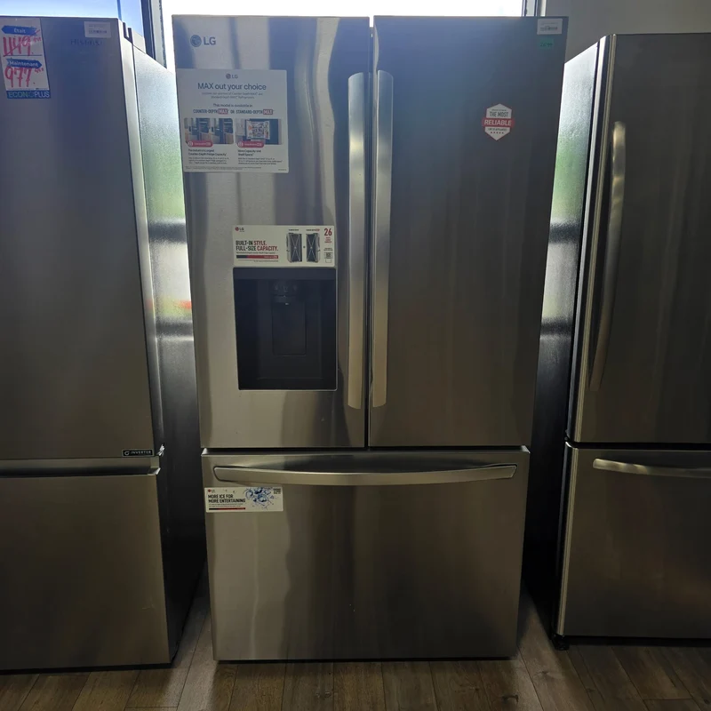 LG 36'' 26 pi Réfrigérateur à portes françaises - Distributeur d'eau et glace - inox - LRFXC2606S- Boîte ouverte
