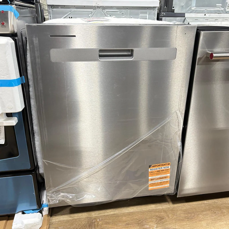 Whirlpool 24'' 55 dBA Lave-vaisselle - 3 paniers - poignée encastrée - Inox - WDP560HAMZ - boîte ouverte