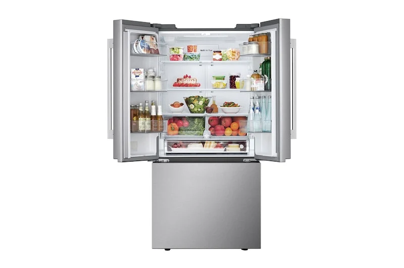 LG 33'' 25.3 pi cu Réfrigérateur congélateur inférieur - ThinQ (Wi-Fi) - inox - LF25H6200S - boîte ouverte