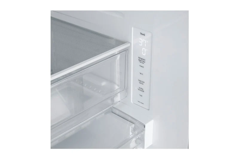 LG 33'' 25.3 pi cu Réfrigérateur congélateur inférieur - ThinQ (Wi-Fi) - inox - LF25H6200S - boîte ouverte