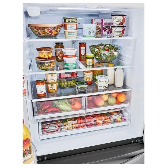 Réfrigérateur LG 36 po 23 pi profondeur comptoir - inox - LRFCC23D6S - boîte ouverte