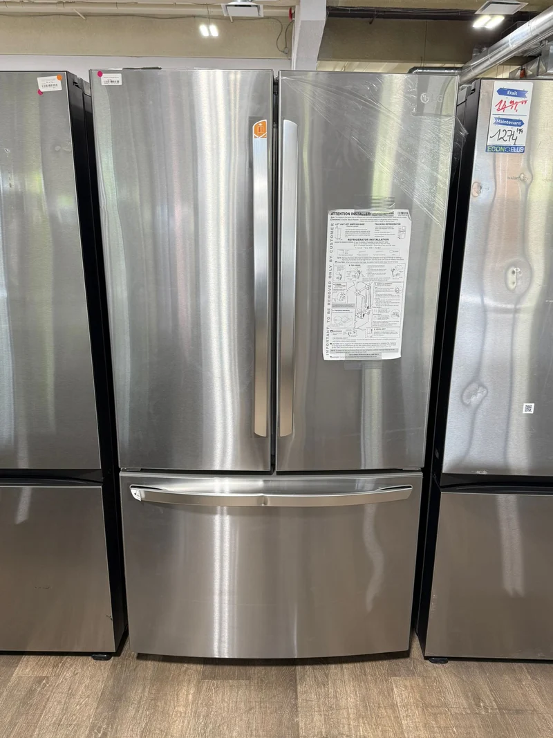 Réfrigérateur LG 36 po 23 pi profondeur comptoir - inox - LRFCC23D6S - boîte ouverte