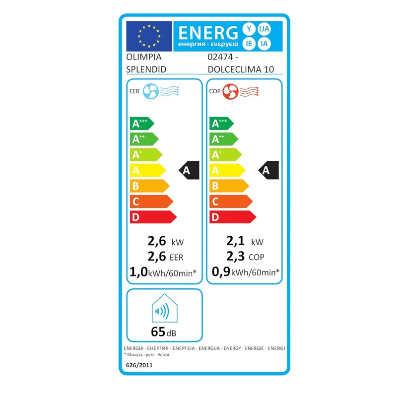 Climatiseur mobile réversible Olimpia Splendid Klimi 10 HP NW