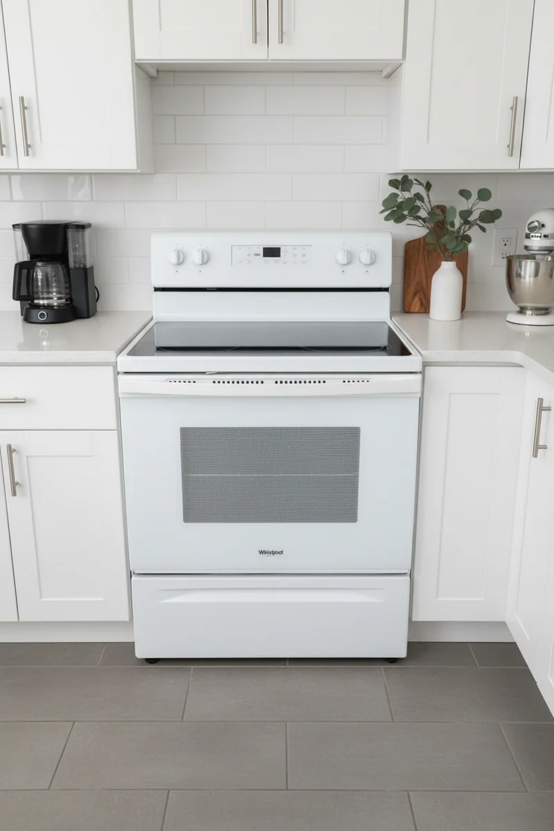 Whirlpool 30'' Cuisinière vitrocéramique - Blanc - reconditionné
