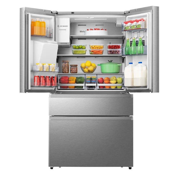 Hisense 36'' 19.8 pi cu. réfrigérateur portes francaises - inox - RF200D4CSE - boîte ouverte