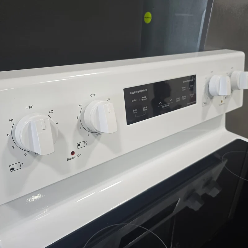 Kenmore 30'' Cuisinière électrique - Vitrocéramique - Blanc - KKFTR5.0-REAR-B - Neuf