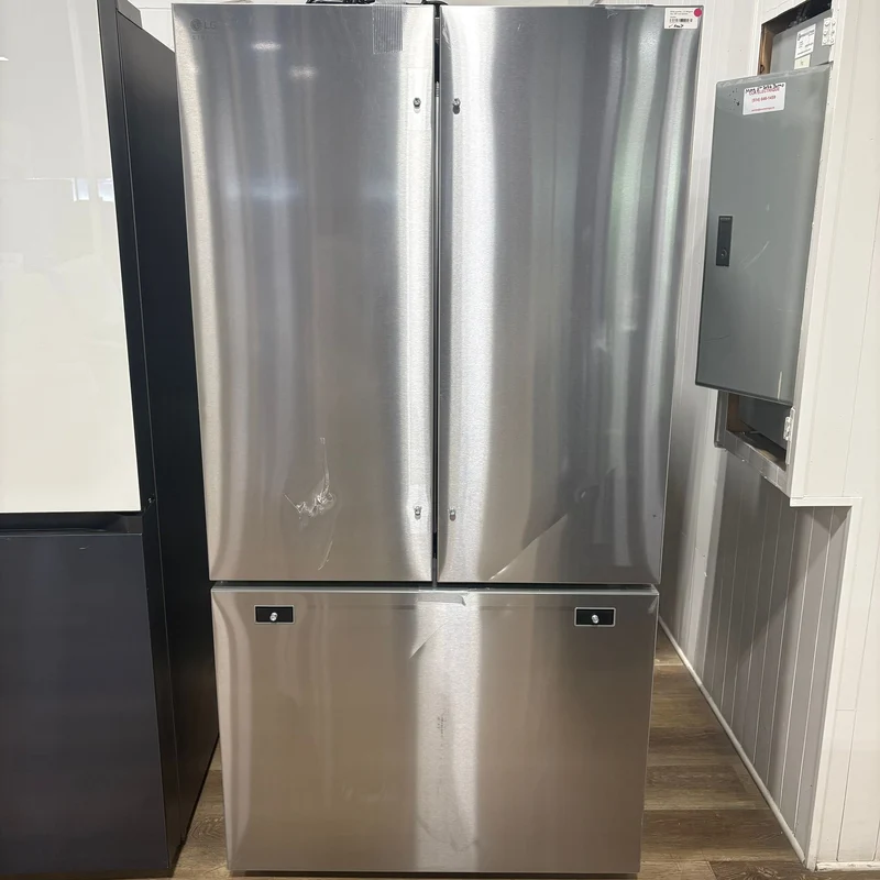 LG 36'' 26.5 pi cu Réfrigérateur à profondeur de comptoir MAXMC à trois portes avec porte à deux battants - inox - SRFB27S3 - boîte ouverte