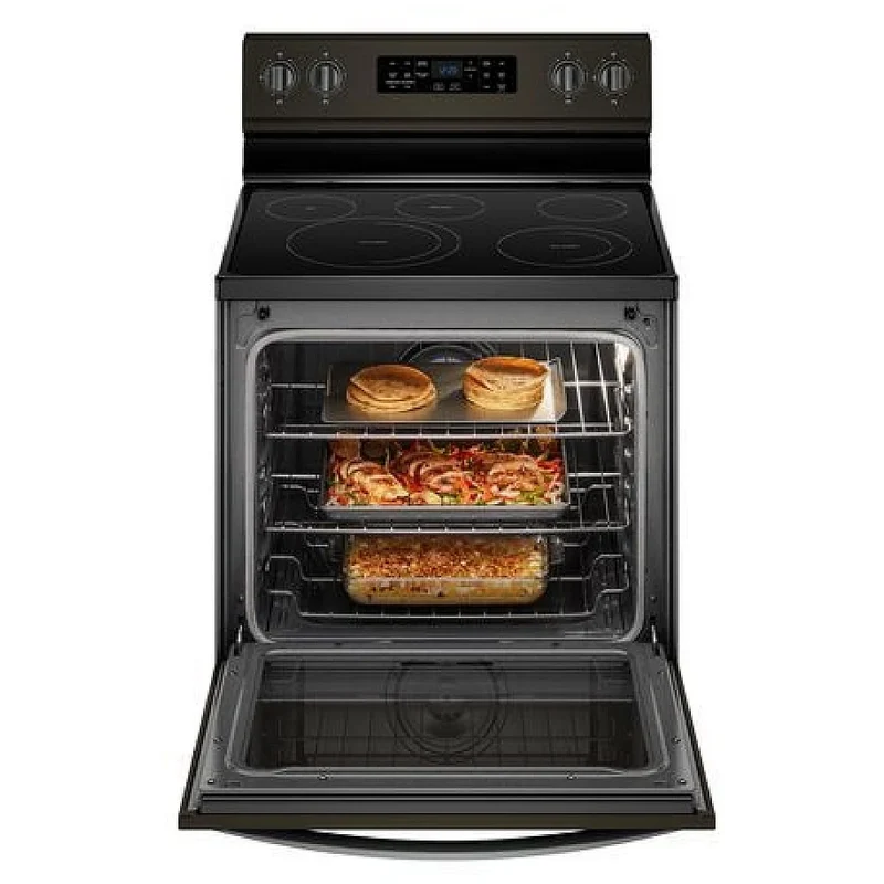 Whirlpool 30'' 6.4 pi. cu. Cuisinière électrique - Inox Noir - YWFE775H0HV - Boîte ouverte