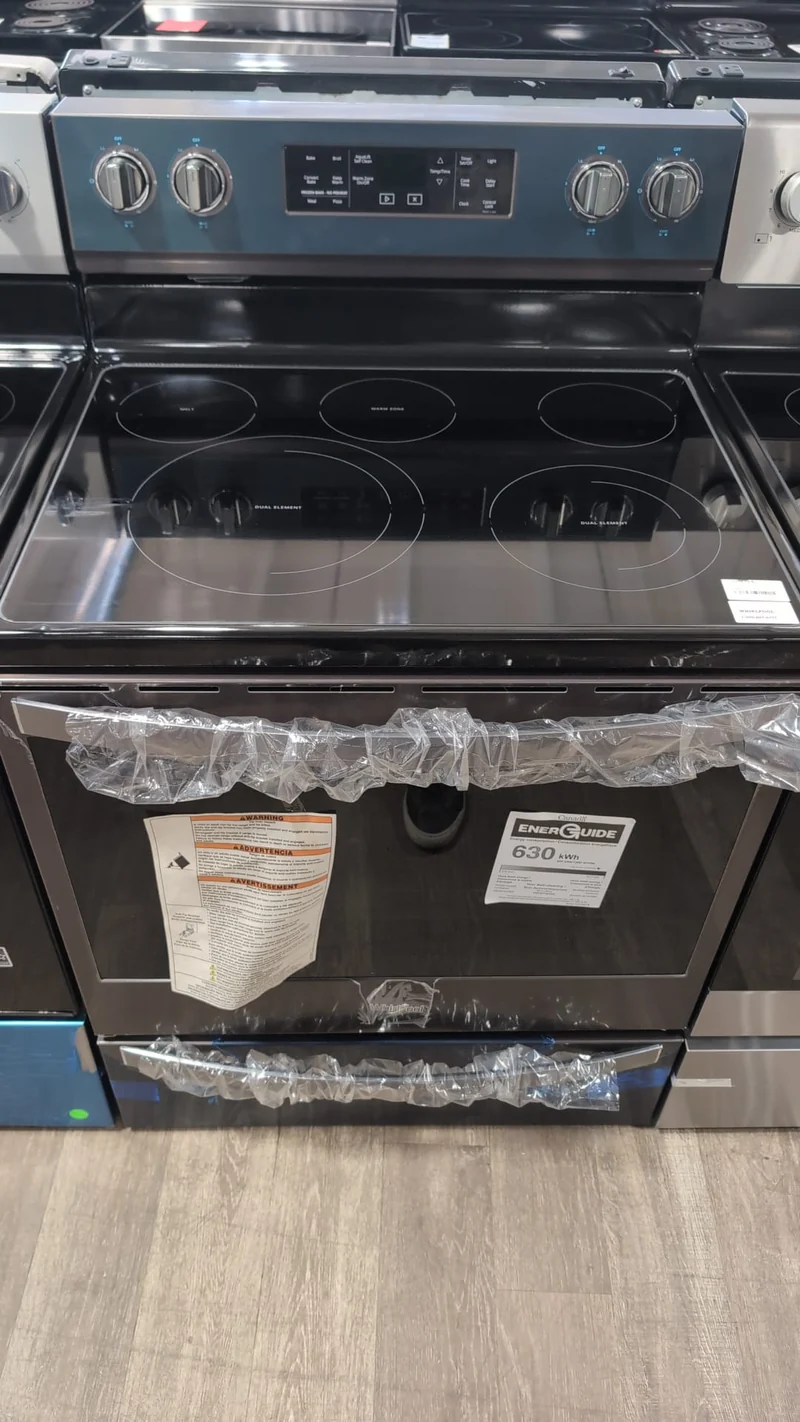 Whirlpool 30'' 6.4 pi. cu. Cuisinière électrique - Inox Noir - YWFE775H0HV - Boîte ouverte