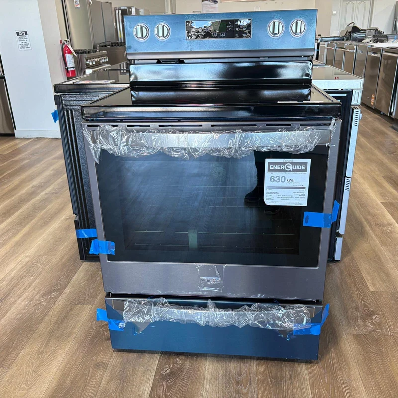 Whirlpool 30'' 6.4 pi. cu. Cuisinière électrique - Inox Noir - YWFE775H0HV - Boîte ouverte
