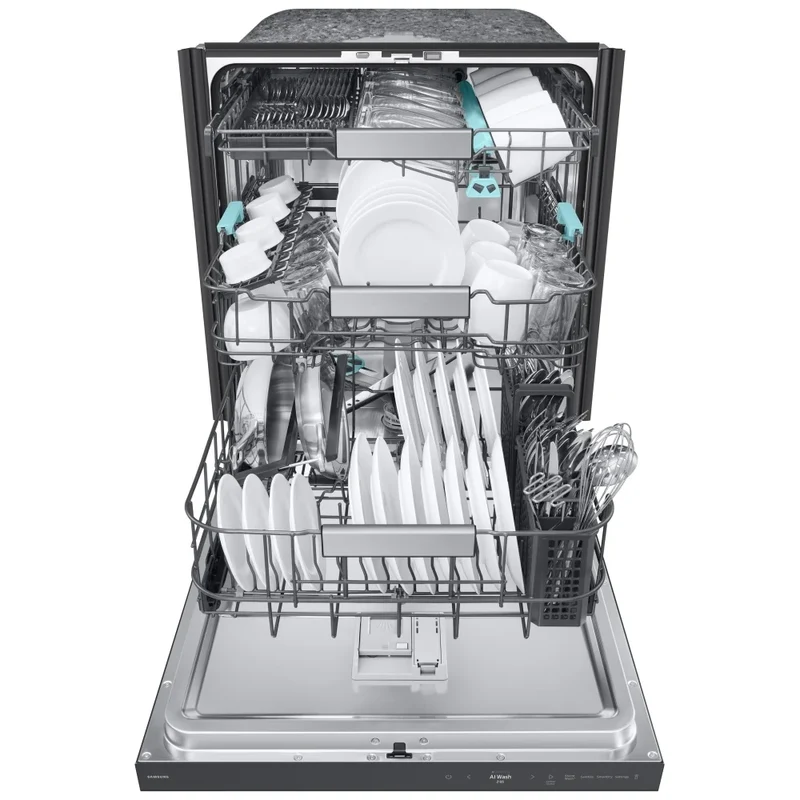 Samsung 24'' 38 dba lave-vaiselle - 10 cycles - inox noir -DW90F89T0UMTAA- boite ouverte