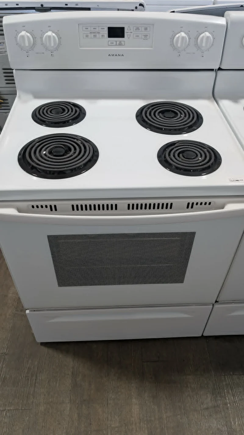 Amana 30'' Cuisinière Serpentin- Blanc - Reconditionné