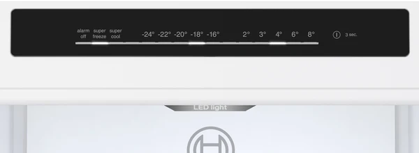 Série 4, Réfrigérateur combiné pose-libre, 186 x 60 cm, Couleur inox BOSCH KGN362LBF