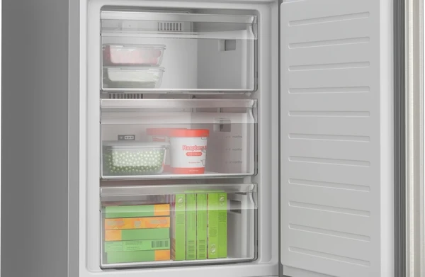 Série 4, Réfrigérateur combiné pose-libre, 186 x 60 cm, Inox BPSCH KGN362I1F