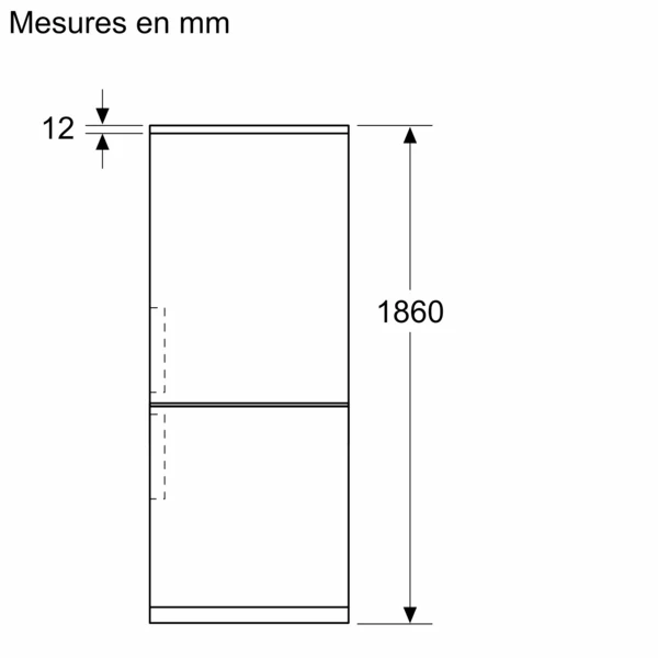 Série 4, Réfrigérateur combiné pose-libre, 186 x 60 cm, Inox BPSCH KGN362I1F