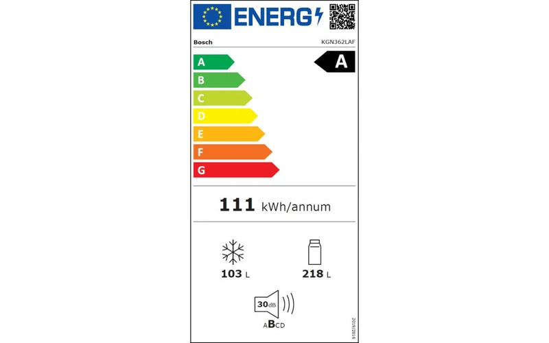 Série 4, Réfrigérateur combiné pose-libre, 186 x 60 cm, Couleur inox BOSCH KGN362LAF