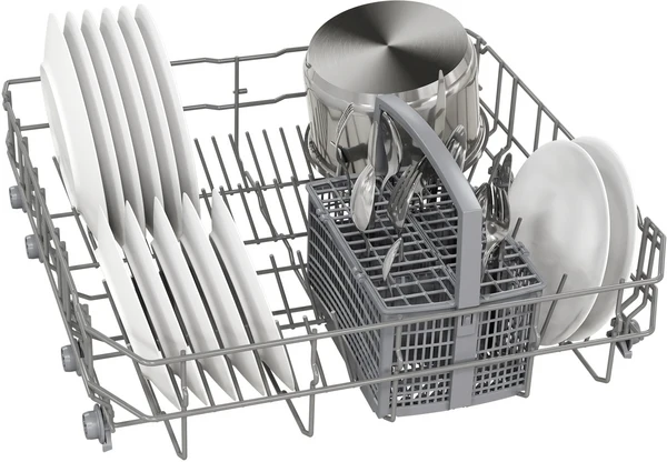 Série 2, Lave-vaisselle pose-libre, 60 cm, Acier brossé anti-traces BOSCH SMS2ITI65E
