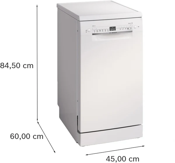 Série 2, Lave-vaisselle pose-libre, 45 cm, Blanc BOSCH SPS2HKW55E