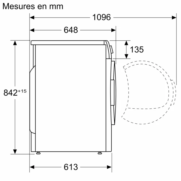 Série 6, Sèche-linge pompe à chaleur, 9 kg BOSCH WQJ24203FR