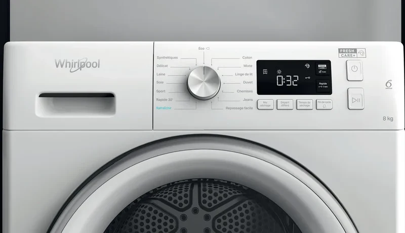 Seche-linge Pompe à Chaleur 8 kg Reconditionné WHIRLPOOL FFTM1182WSFRR