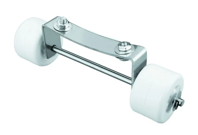 Ensemble de roues pour chauffage de terrasse (coloris inox)
