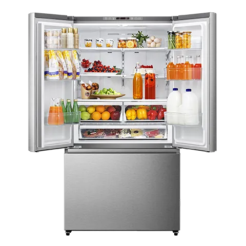 Hisense 36 po 26.6 pi cu. Réfrigérateur - Inox - RF27A3FSE - Boîte ouverte