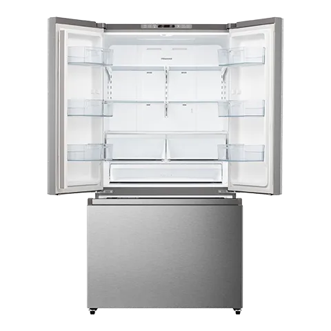 Hisense 36 po 26.6 pi cu. Réfrigérateur - Inox - RF27A3FSE - Boîte ouverte