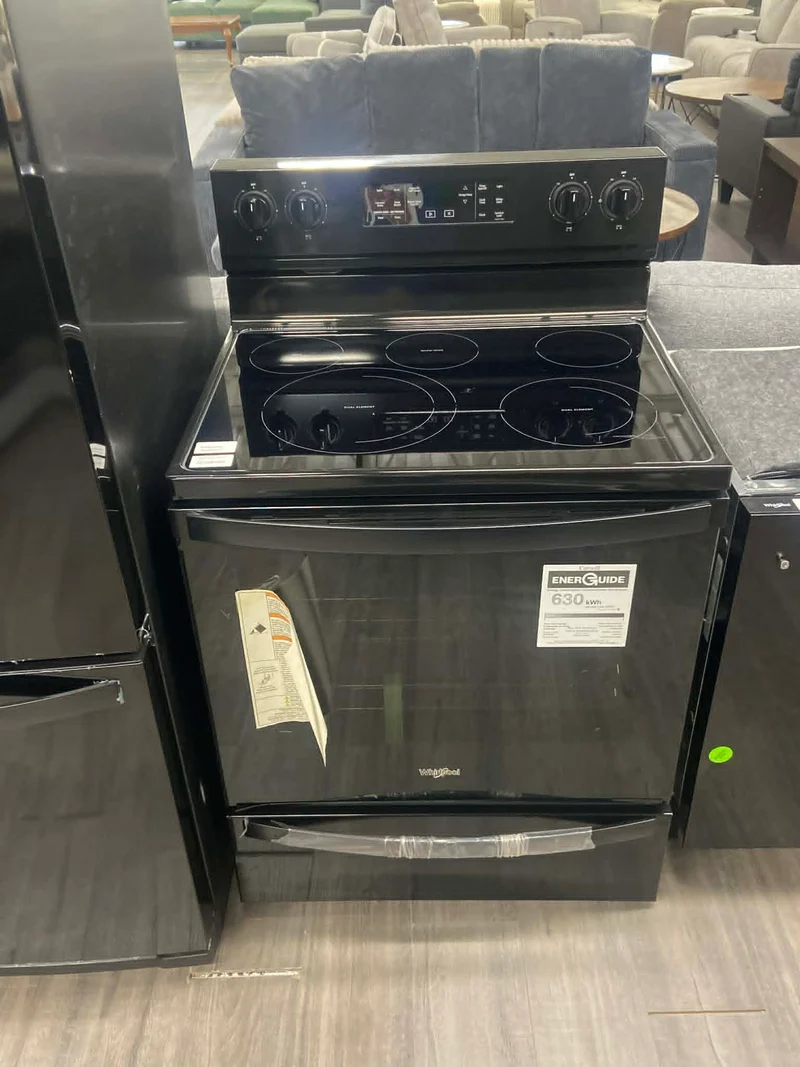 Whirlpool 30'' 6.4 pi. cu. Cuisinière électrique - Noir - YWFE775H0HB - Boîte ouverte