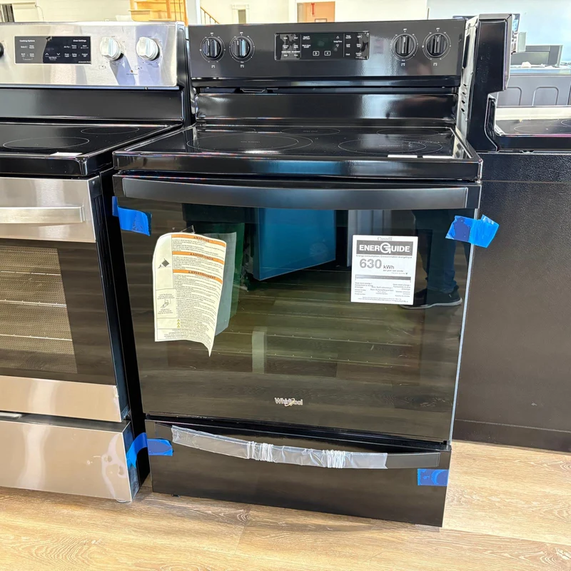Whirlpool 30'' 6.4 pi. cu. Cuisinière électrique - Noir - YWFE775H0HB - Boîte ouverte