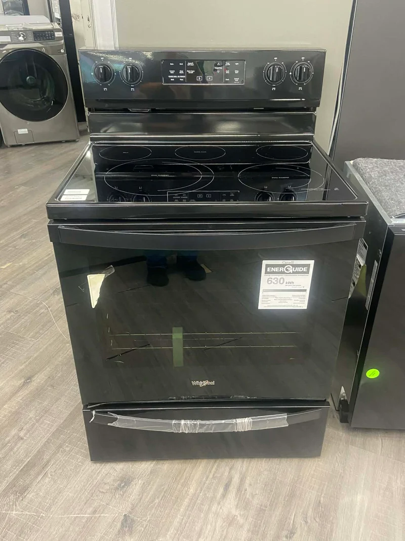 Whirlpool 30'' 6.4 pi. cu. Cuisinière électrique - Noir - YWFE775H0HB - Boîte ouverte