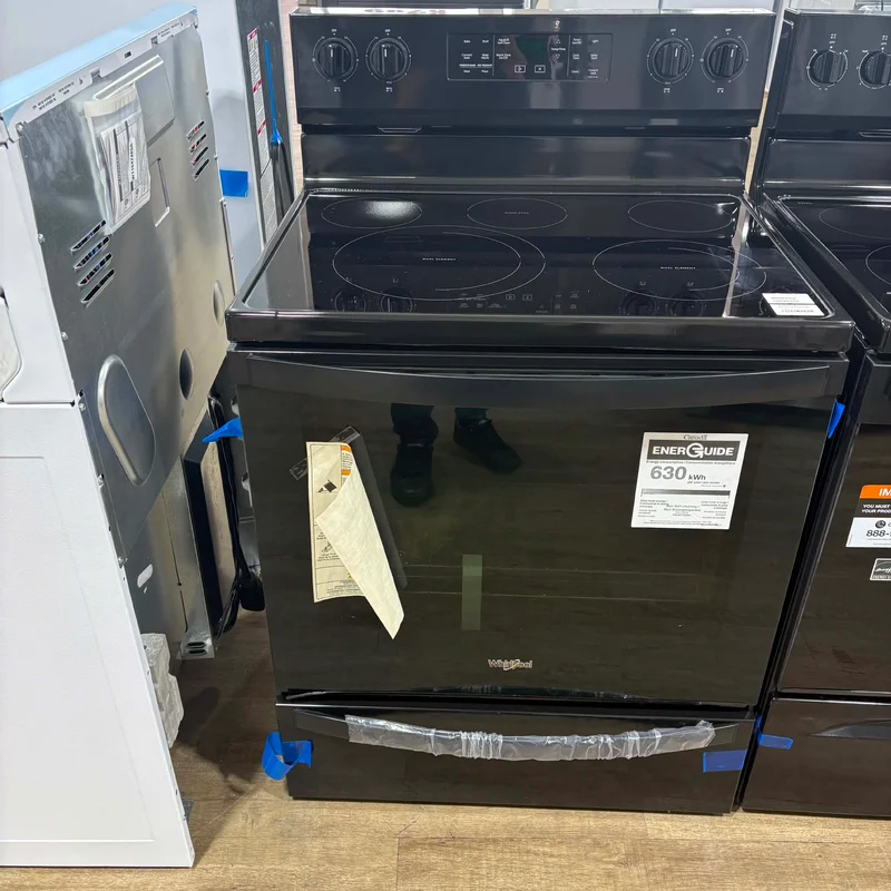 Whirlpool 30'' 6.4 pi. cu. Cuisinière électrique - Noir - YWFE775H0HB - Boîte ouverte