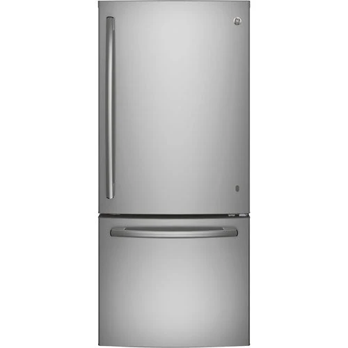 GE 30'' 21 pi.cu. - Réfrigérateur Congélateur Inférieur - Energy star®- Inox -GDE21DYRK - Boîte ouverte