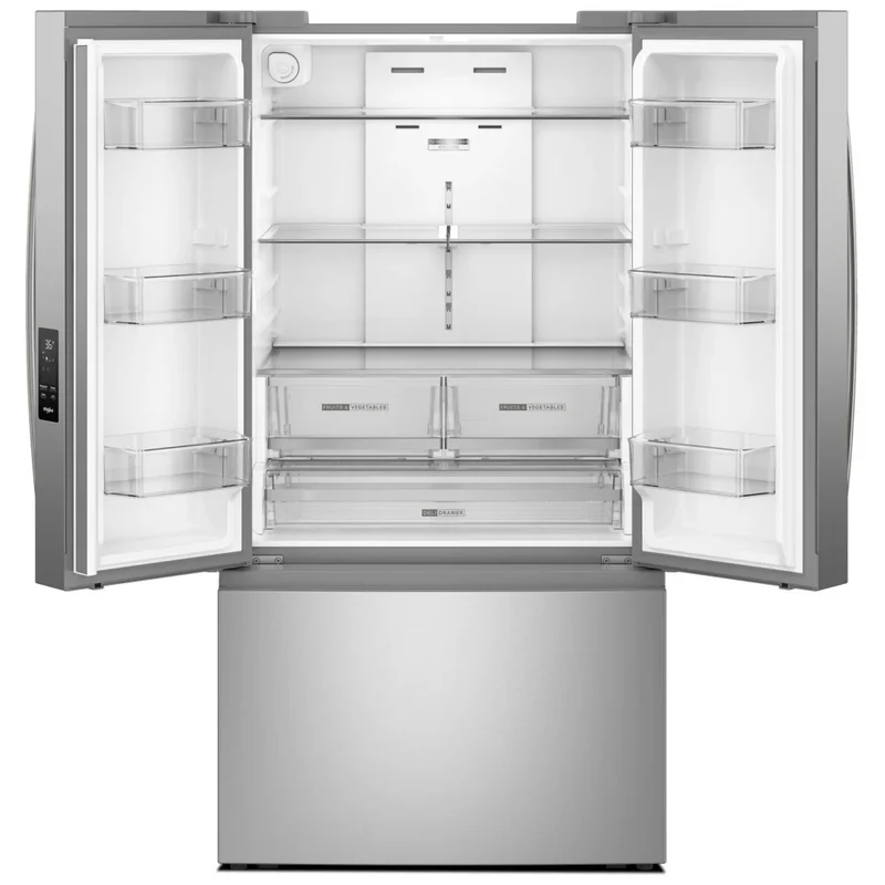 Whirlpool 36" 31 pi.cu - Réfrigérateur à portes françaises - Inox - WRFF3336SZ - Boîte ouverte