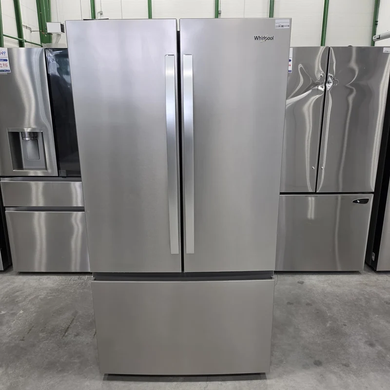 Whirlpool 36" 31 pi.cu - Réfrigérateur à portes françaises - Inox - WRFF3336SZ - Boîte ouverte