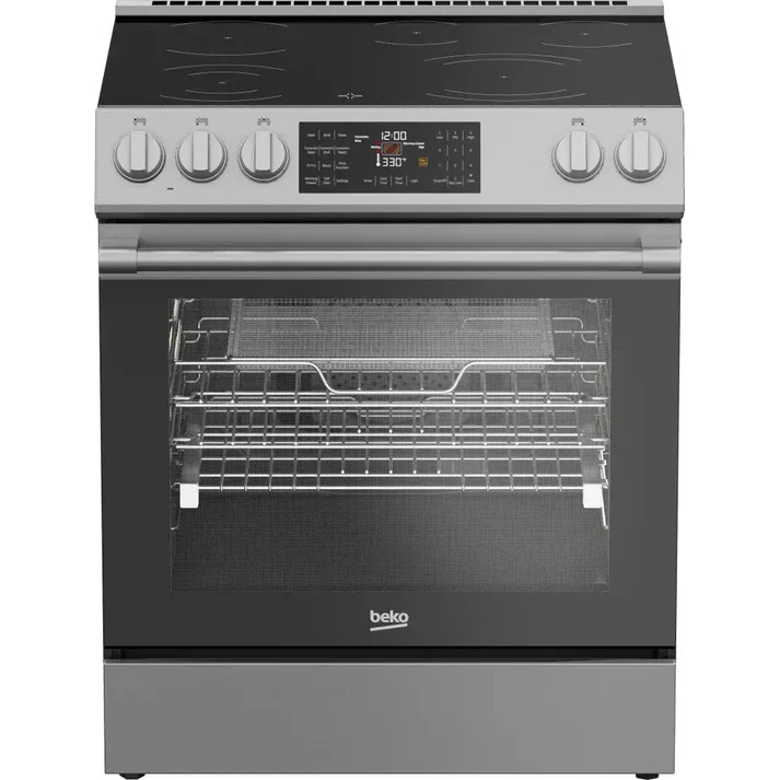 beko 30'' Cuisinière Vitrocéramique - Inox - Air Fryer - Convection véritable - SLER30524SS - NEUF
