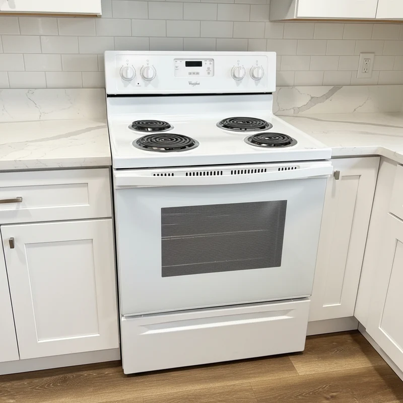 Whirlpool 30'' Cuisinière Serpentin- Blanc - Reconditionné