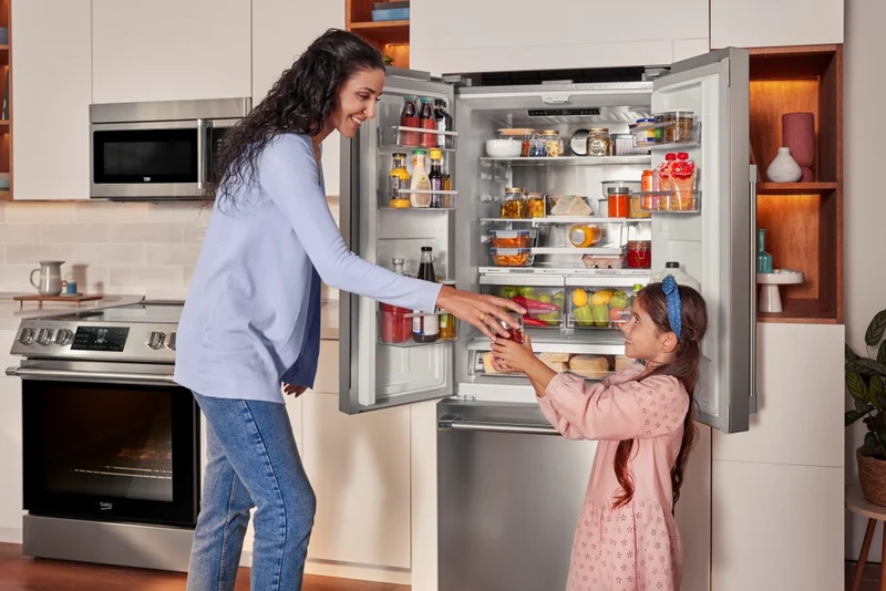 beko 30'' 18 pi cu Réfrigérateur - HarvestFreshTM - Inox - BFFD30216SSIM - NEUF