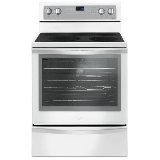 Whirlpool 30'' 6.4 pi cu Cuisinière convection véritable - blanc- YWFE745H0FH - Boîte Ouverte