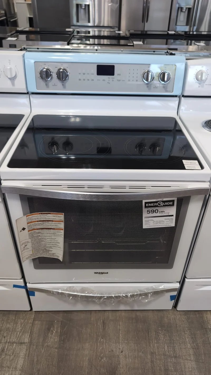 Whirlpool 30'' 6.4 pi cu Cuisinière convection véritable - blanc- YWFE745H0FH - Boîte Ouverte
