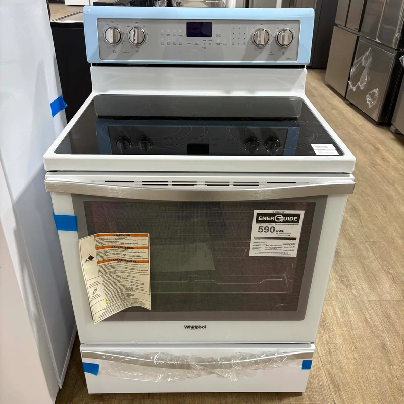 Whirlpool 30'' 6.4 pi cu Cuisinière convection véritable - blanc- YWFE745H0FH - Boîte Ouverte