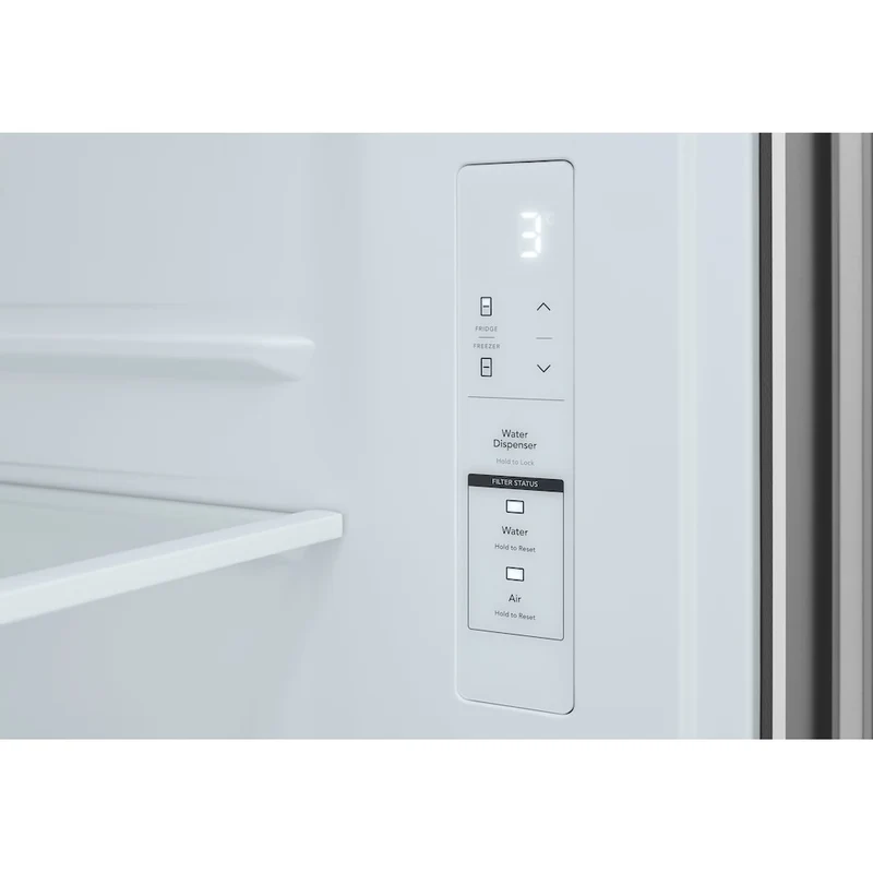 Frigidaire 33'' 20 pi.cu - Réfrigérateur Profondeur comptoir - Distributeur d’eau et de glaçons - Inox - FRFG2033AV - Boîte Ouverte