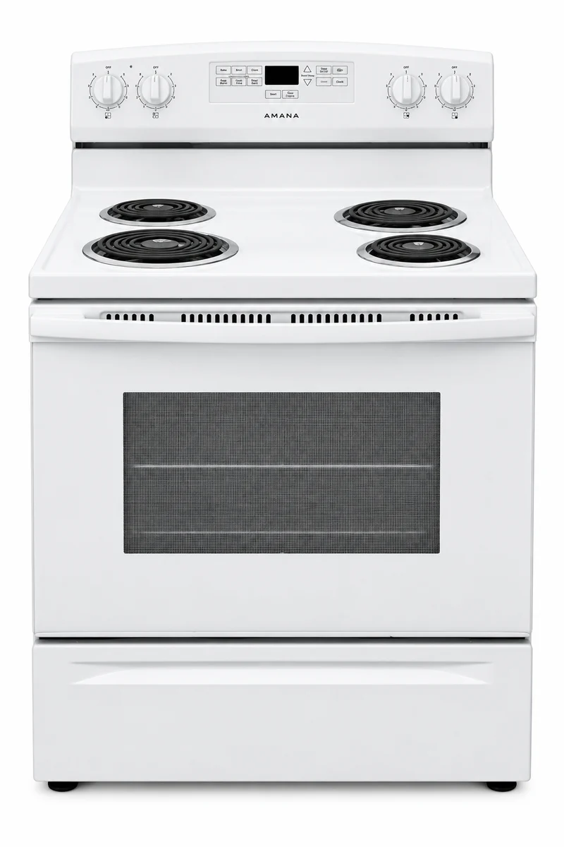 Amana 30'' Cuisinière Serpentin- Blanc- Reconditionnée
