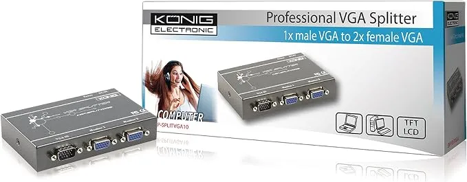 Câble - König CMP- SPLTVGA10UEM