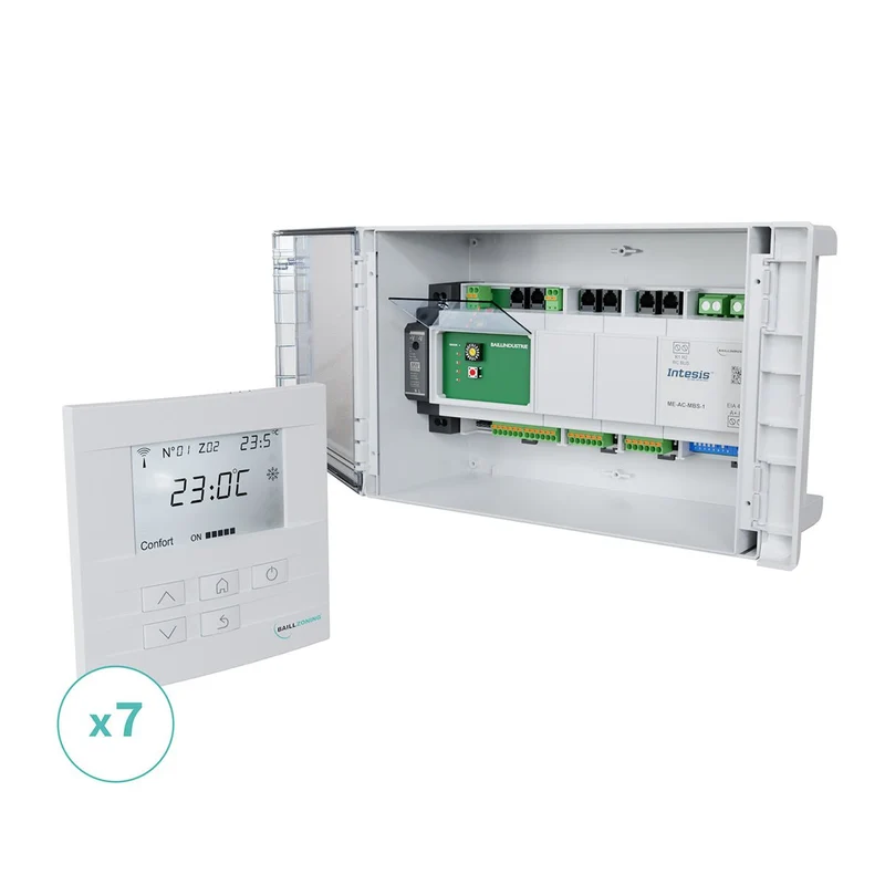 Kit de régulation BAILLZONING à 7 zones thermostats Blancs