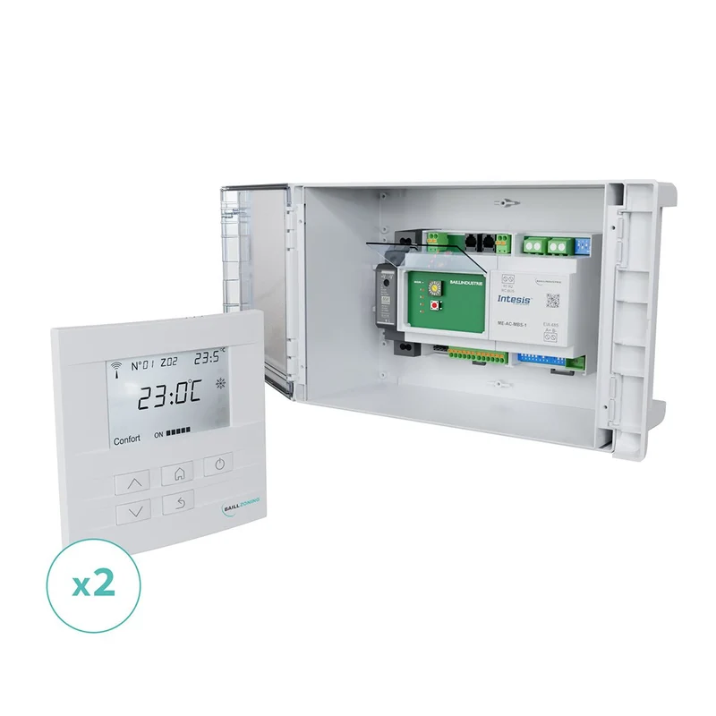 Kit de régulation BAILLZONING à 2 zones thermostats Blancs
